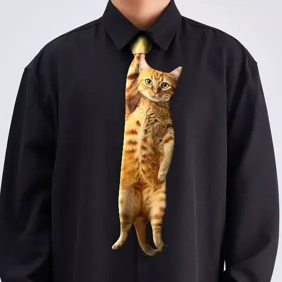 Tabby Cat Tie - Animal Neck Tie